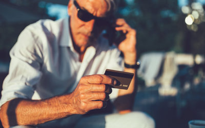 guy staring at card in confusion